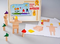 Игровой набор Фребеля "Конструктор деревянный без соединений-3" (Серия "Эксперимент") - fgospostavki.ru - Златоуст
