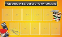 Стенд "Подготовка к ЕГЭ и ОГЭ по математике (10 карманов)" - fgospostavki.ru - Златоуст