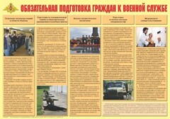Плакат "Обязательная подготовка граждан к военной службе" - fgospostavki.ru - Златоуст