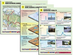 Комплект таблиц по географии "Природа России" раздаточные (цветные, ламинированные, А4, 10 штук) - fgospostavki.ru - Златоуст