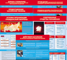 Комплект таблиц "Основы гражданской обороны (МЧС РФ)" 13 штук. - fgospostavki.ru - Златоуст