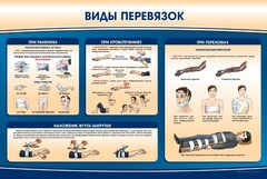 Стенд "Виды перевязок" - fgospostavki.ru - Златоуст