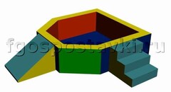 Сухой бассейн "Крепость" 1,5х1,2 метра - fgospostavki.ru - Златоуст