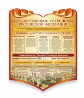 Стенд "Государственное устройство Российской Федерации" Вариант 3 - fgospostavki.ru - Златоуст