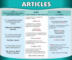 Стенд "Артикли" - fgospostavki.ru - Златоуст