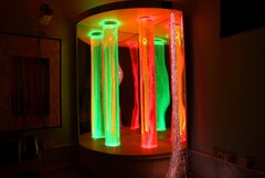 Сенсорный уголок большой с двумя колоннами, двусторонней подсветкой и фибероптическими нитями. VIP класс. - fgospostavki.ru - Златоуст