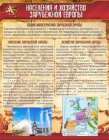 Стенд "Населения и хозяйство Зарубежной Европы" - fgospostavki.ru - Златоуст