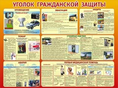 Стенд "Уголок гражданской защиты" - fgospostavki.ru - Златоуст