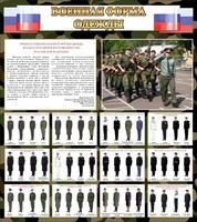 Стенд "Военная форма одежды (флаг РФ)" - fgospostavki.ru - Златоуст