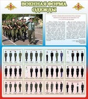 Стенд "Военная форма одежды (герб РФ) " - fgospostavki.ru - Златоуст