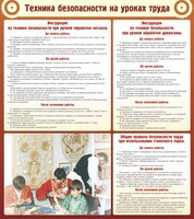 Стенд "Техника безопасности на уроках труда" - fgospostavki.ru - Златоуст