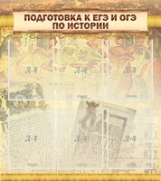 Стенд "Подготовка к ЕГЭ и ОГЭ по истории (6 карманов)" - fgospostavki.ru - Златоуст