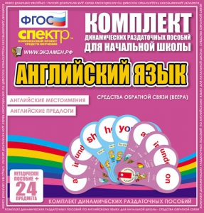 Динамические раздаточные пособия. Английский язык (веера). Английские местоимения, английские предлоги. - fgospostavki.ru - Златоуст