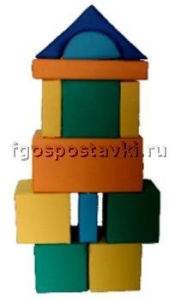 Мягкий модуль-конструктор "Городок" (12 элементов) - fgospostavki.ru - Златоуст