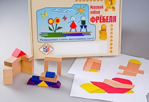 Игровой набор Фребеля "Конструктор деревянный без соединений-2" (Серия "Эксперимент") - fgospostavki.ru - Златоуст