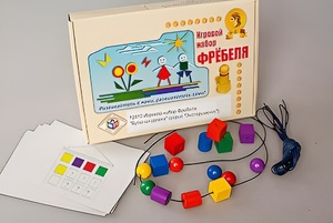 Игровой набор Фребеля "Бусы-шнуровка" (серия "Эксперимент") - fgospostavki.ru - Златоуст