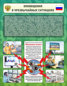 Стенд "Оповещения в чрезвычайных ситуациях" - fgospostavki.ru - Златоуст