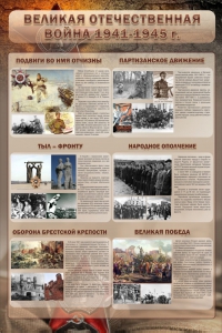 Стенд "Великая отечественная война (события)" - fgospostavki.ru - Златоуст