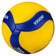 Мяч волейбольный Mikasa V200W (размер 5, синтетическая кожа, профессиональный) - fgospostavki.ru - Златоуст