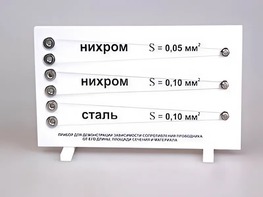 Прибор для демонстрации зависимости сопротивления проводника от его длины, сечения и материала - fgospostavki.ru - Златоуст