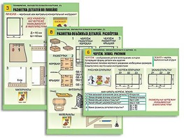 Комплект таблиц "Технология. Обработка бумаги и картона-1" (8 таблиц, А1, ламинированные, с раздаточным материалом) - fgospostavki.ru - Златоуст