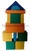 Мягкий модуль-конструктор "Городок" (12 элементов) - fgospostavki.ru - Златоуст