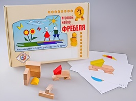 Игровой набор Фребеля "Конструктор деревянный без соединений-1" (Серия "Эксперимент") - fgospostavki.ru - Златоуст