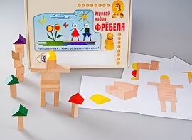 Игровой набор Фребеля "Конструктор деревянный без соединений-3" (Серия "Эксперимент") - fgospostavki.ru - Златоуст