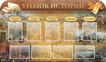 Стенд "Уголок истории" - fgospostavki.ru - Златоуст
