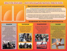 Стенд "Экстремизм-антисоциальное явление" - fgospostavki.ru - Златоуст